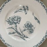 Set of 10 Lunéville ironstone soup plates, Oeillet model