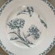 Set of 10 Lunéville ironstone soup plates, Oeillet model