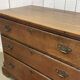 Late 19th century English oak chest of drawers