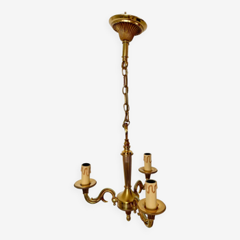 Bronze chandelier by Lucien Gau