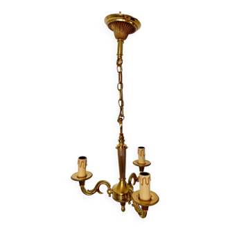 Bronze chandelier by Lucien Gau