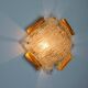 XL frosted wall light by Kalmar, Murano glass, Austria, 1970