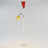 Italian floor lamp in lacquered metal, circa 1960
