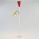 Italian floor lamp in lacquered metal, circa 1960