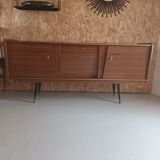 Brown formica sideboard