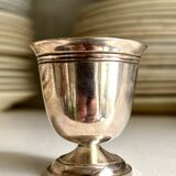 Silver-plated metal egg cup