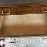 Commode chiffonnier semainier vintage 1950/1960 - rétro - 4 tiroirs - pieds compas - chêne