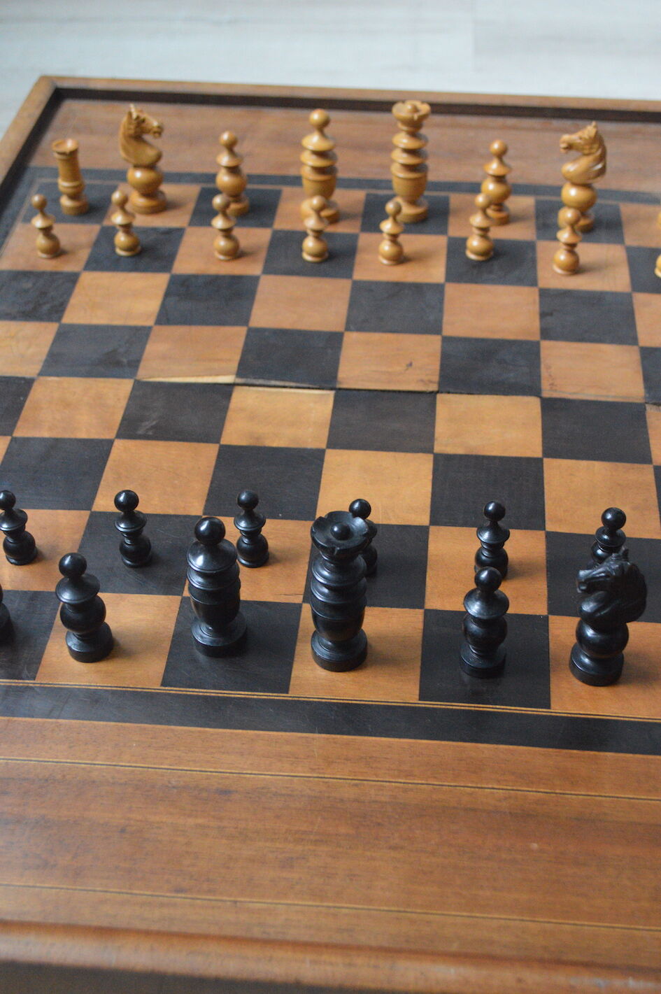 Vintage wooden chess