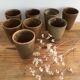 Set de 8 gobelets en grès digoin