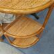 Corner shelf in rattan