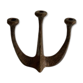 Brutalist danish bronze candelabra