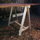 Table set on trestles