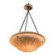 Swedish Grace classic pendant, model "10073" Havanna Glass by Böhlmarks 1920/30s