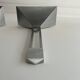 Pair of vintage geometric Vereinigte Werksatten wall lights, solid aluminum, Germany 1970s