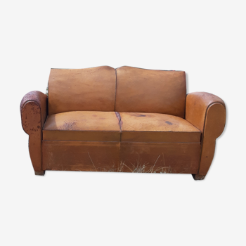 Sofa and armchair club leather