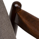 GFM 64 armchair / dark beige from 1960