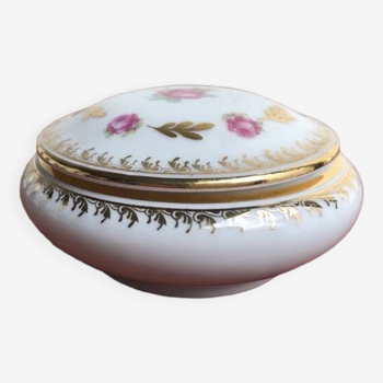 Bonbonnière, boîte à bijoux en porcelaine de Limoges Robj