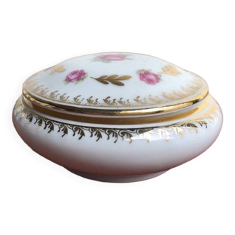 Bonbonnière, boîte à bijoux en porcelaine de Limoges Robj