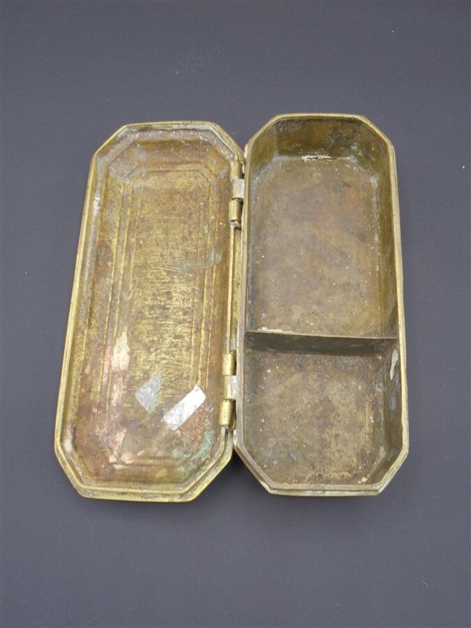 Old brass box