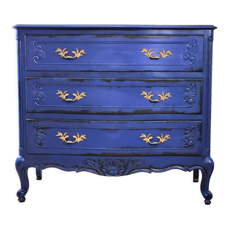 Klimt blue chest of drawers