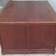 Vintage double-sided mahogany desk with 18 drawers.