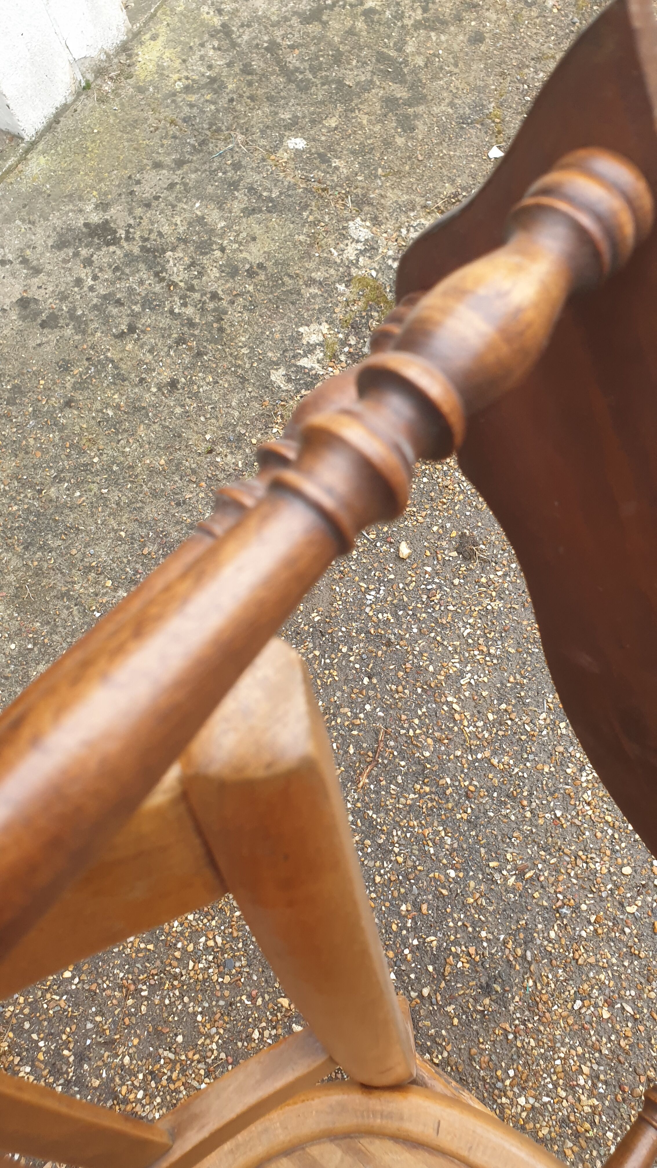 Wall shelf Napoleon III solid walnut