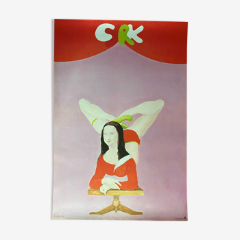 Affiche originale polonaise "Cyrk Cirque" Mona Lisa, Joconde 1978