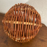 Small handmade basket made of hazel wood.