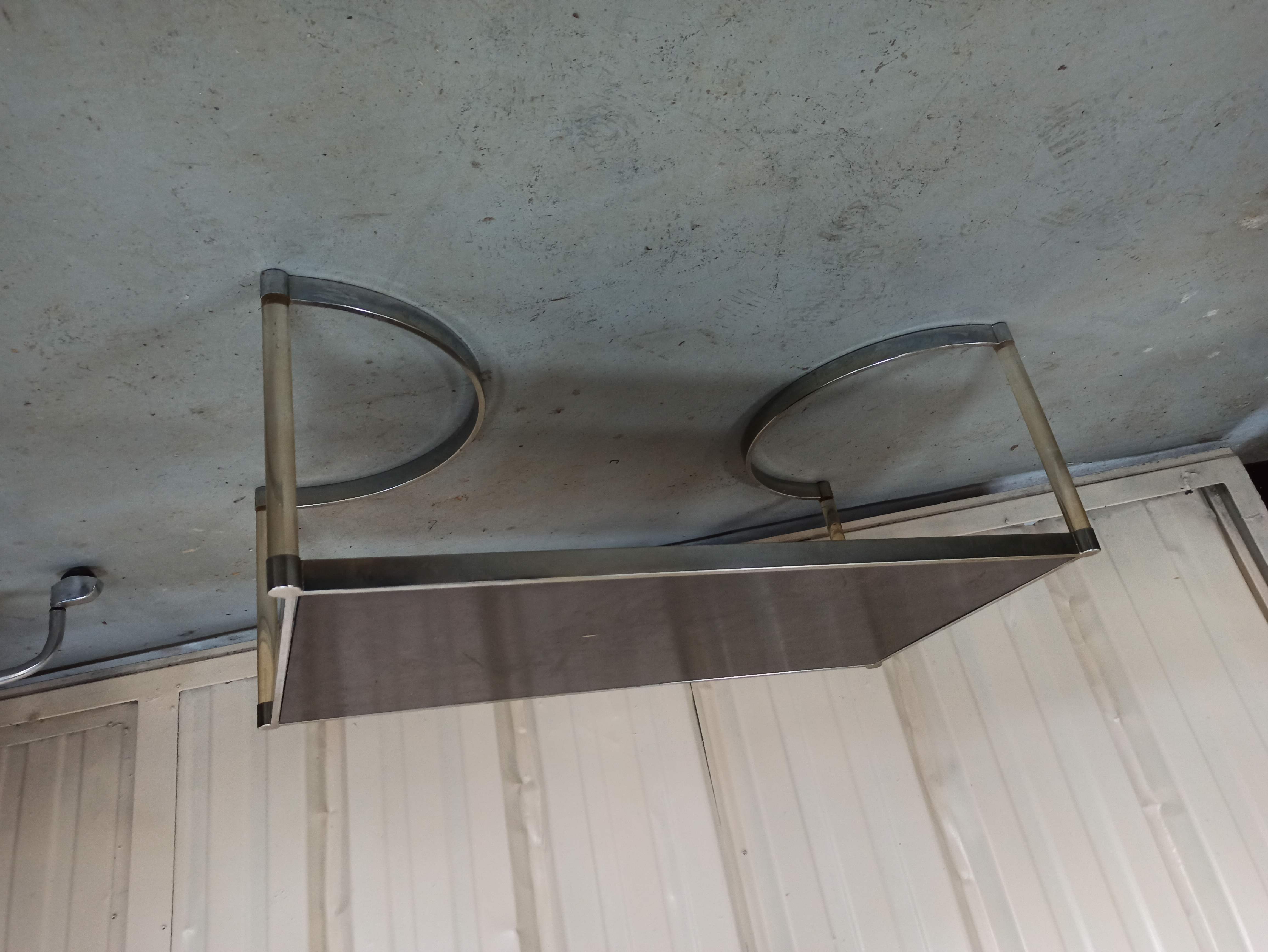 Plexiglas and iron coffee table