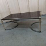 Plexiglas and iron coffee table