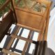 Child bed solid wood spindle feet 60's crosses