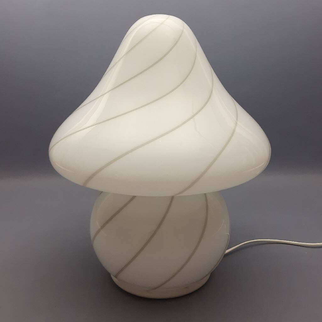 Mushroom lamp in Murano glass, modernist design by Nason Mazzega from the 1970s.