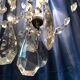 Crystal chandelier diamond cut 9 fires 1880