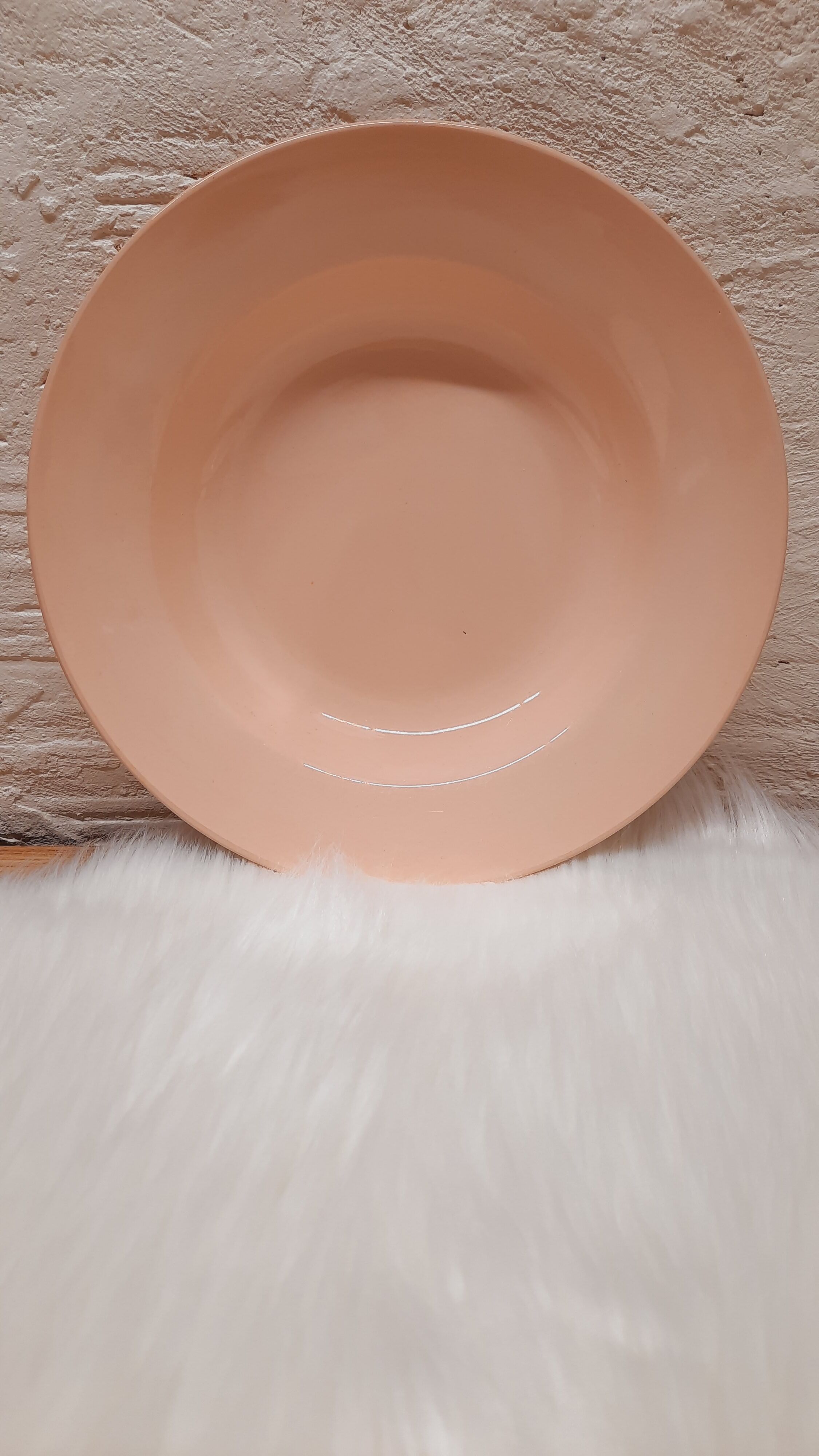Trio assiettes creuses Digoin roses