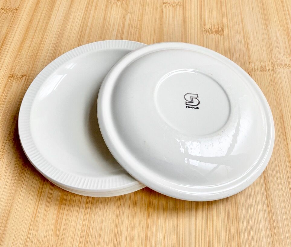 4 plates Bistrot Sarreguemines 1970