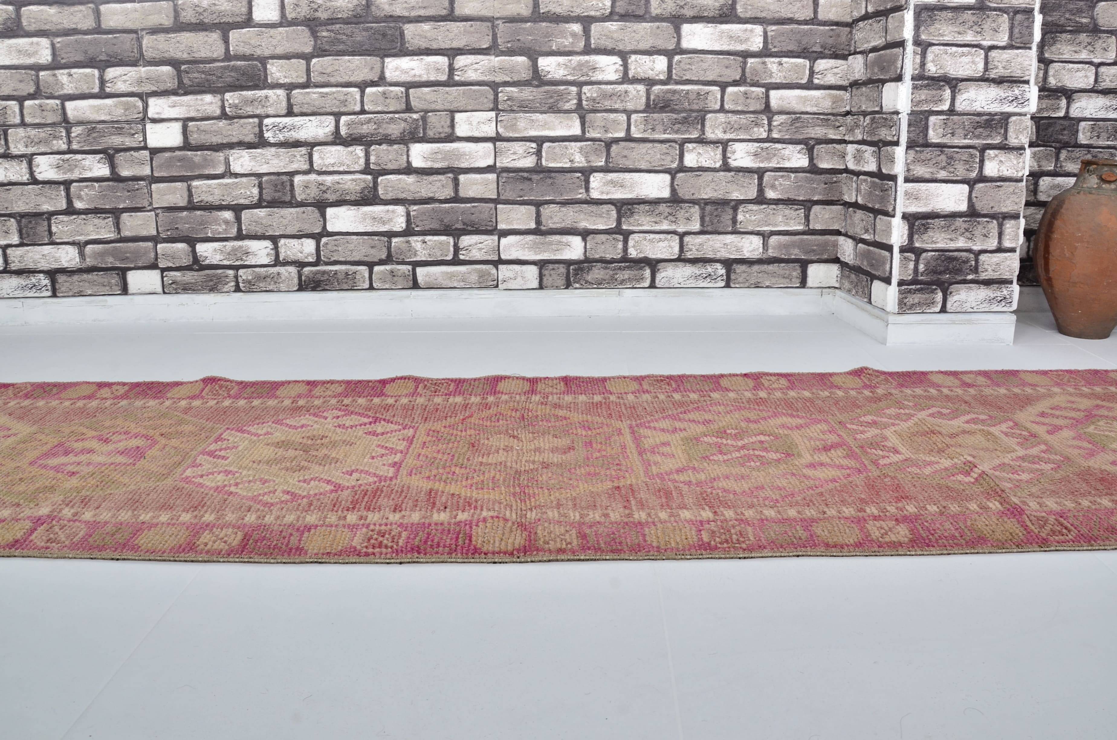 Tapis de couloir géométrique turc Oushak Sku 2178