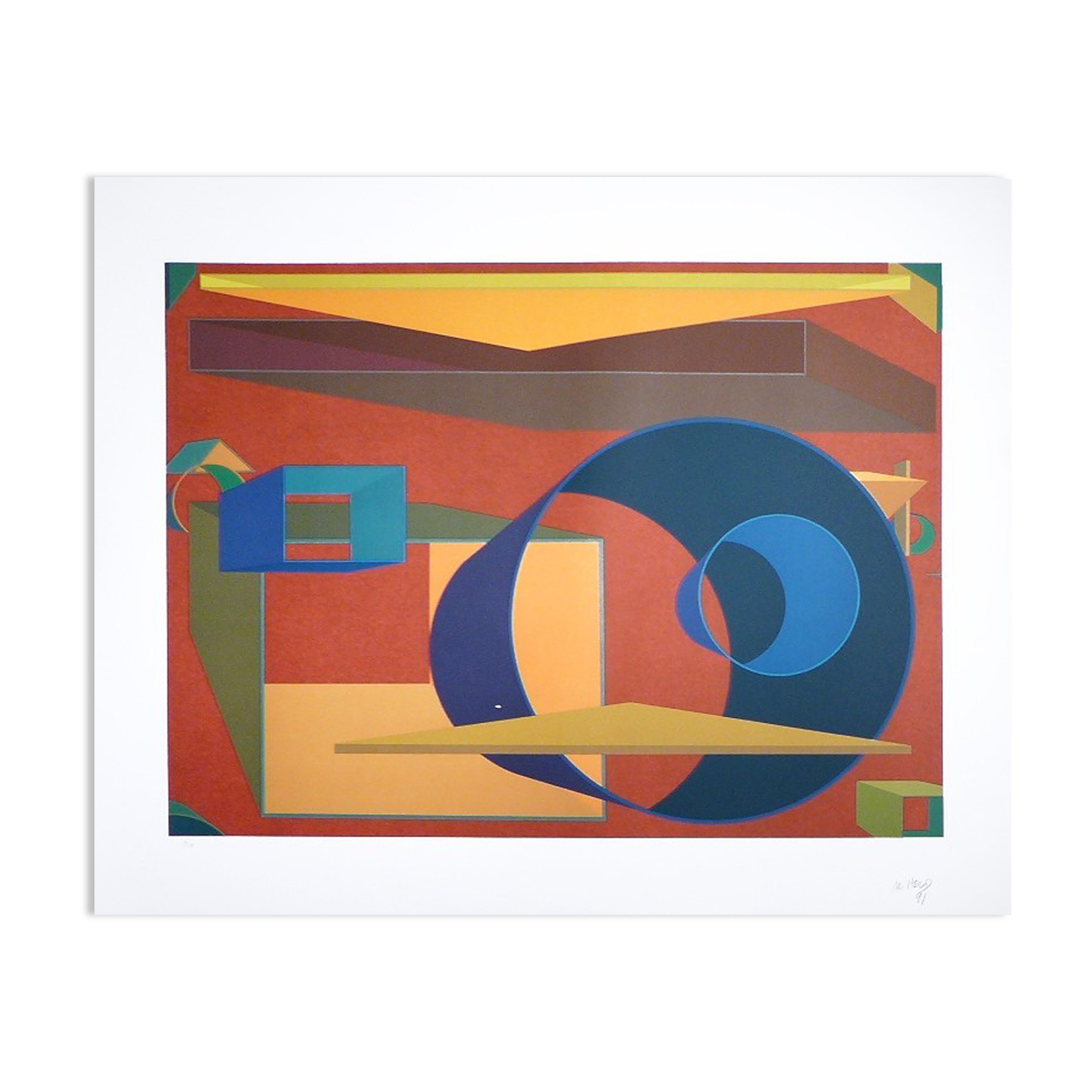 Al HELD, Pradorama, 1991. Original lithograph signed and numbered