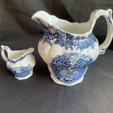 Set of 2 English porcelain pitchers