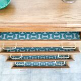 4-drawer chest of drawers, compass feet from the 50s