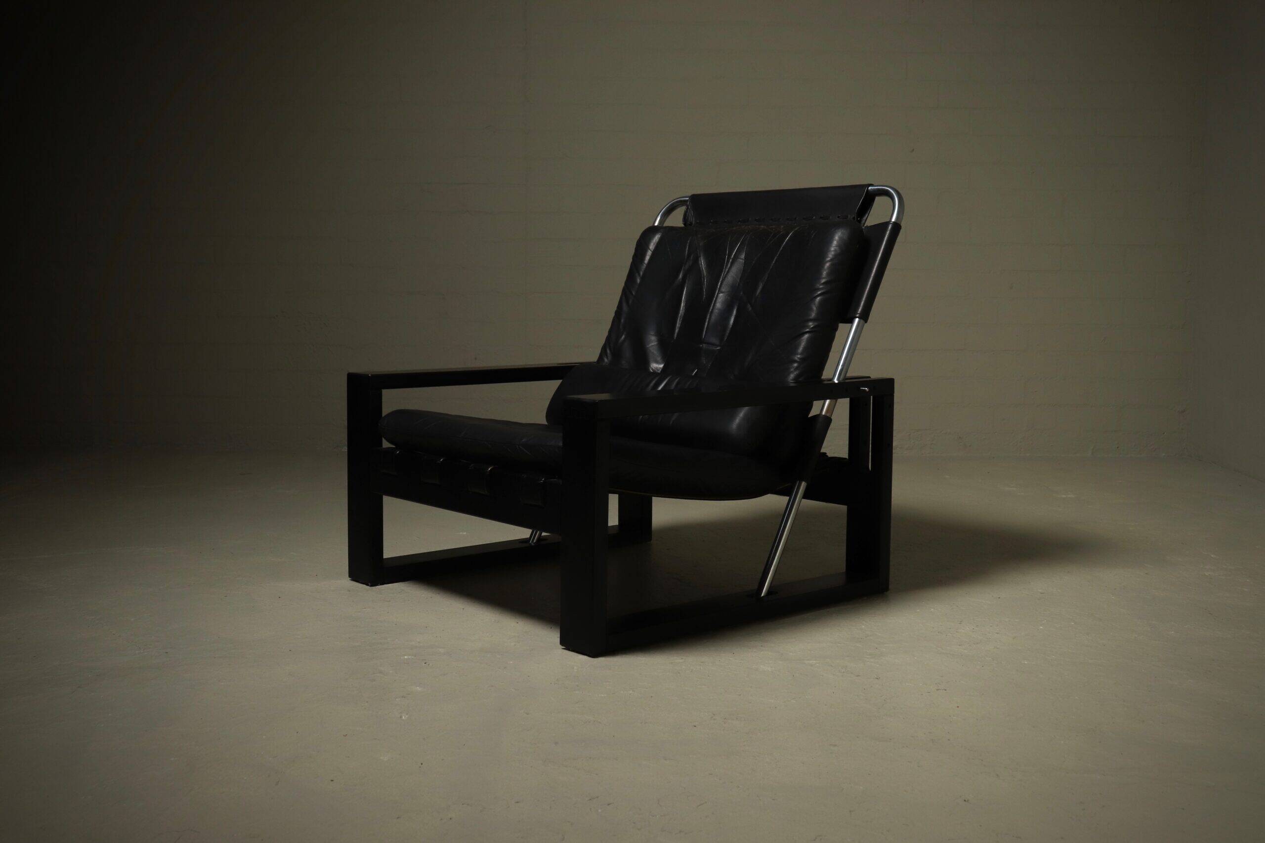 Brutalist lounge chair by Sonja Wasseur 1970s
