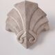 Pair of vintage geometric wall sconces in plaster, France, 1960.