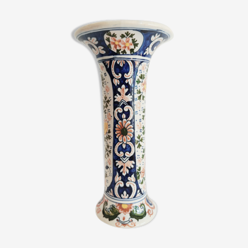 Vase bfk boch frères keramis décor fleurs