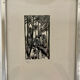 Ensemble de six linogravure art deco