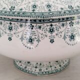 Vegetable soup tureen Old earthenware Saint Amand and Hamage Model Marceau