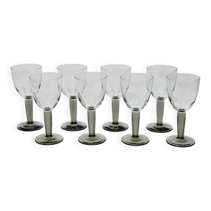 8 verres à eau vintage - cristal