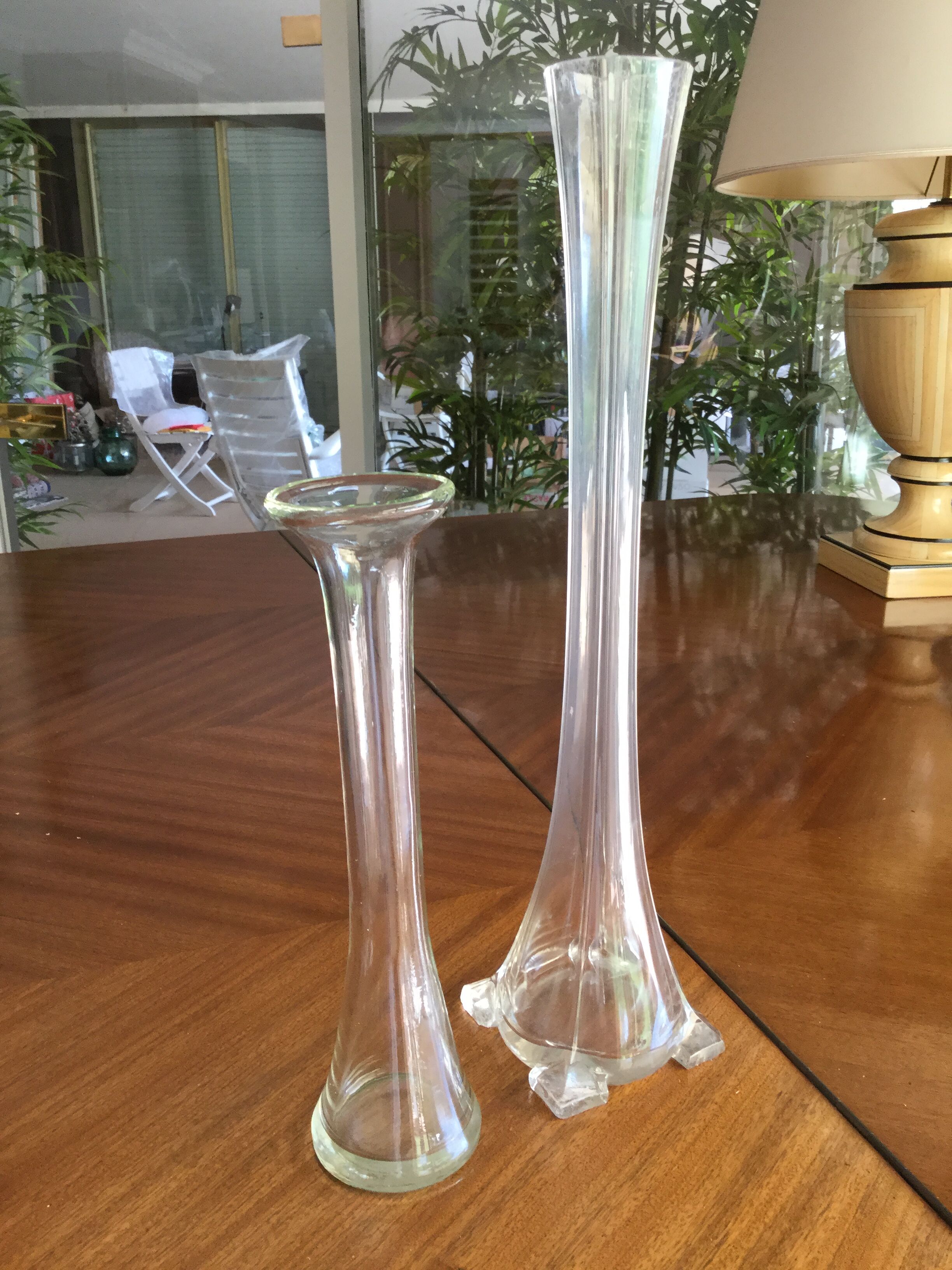 Duo of ancient soliflore vases