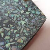 Vintage Salt and Pepper shaker in Paua shell, by Koha, New Zealand 1950's