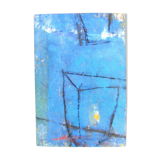 Painting - contemporary art - Study on a blue background