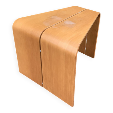 Scandinavian trapezoidal side table