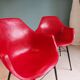 Pair of Vintage Space Age Red Armchairs 1970
